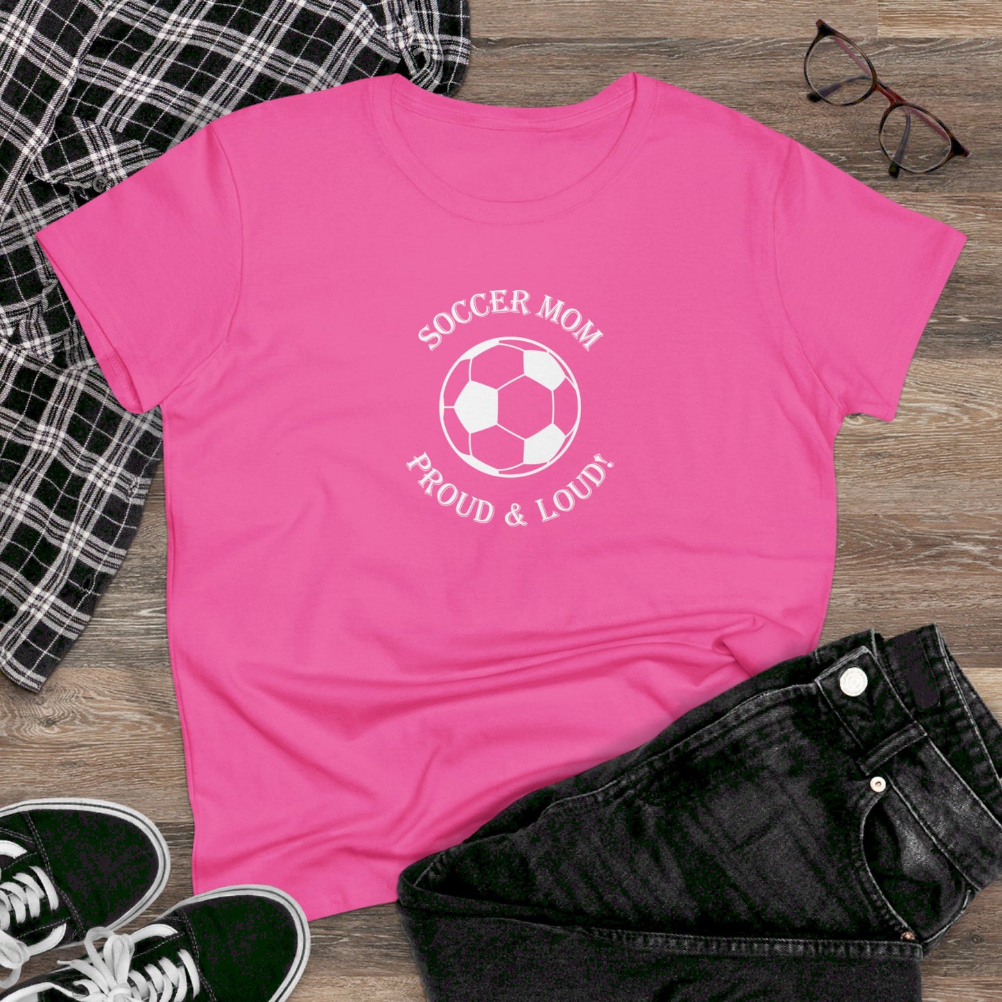 womens t-shirt - soccer mom