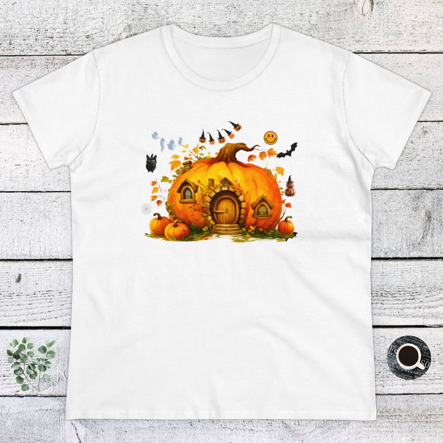 women halloween t-shirt, women's tee, pumpkins, funny, halloween gift