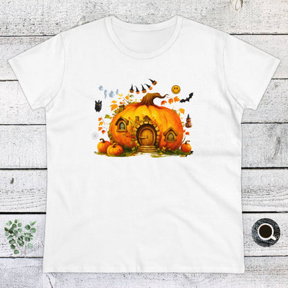 Women Halloween T-Shirt, Women's Tee, Pumpkins, Funny, Halloween Gift