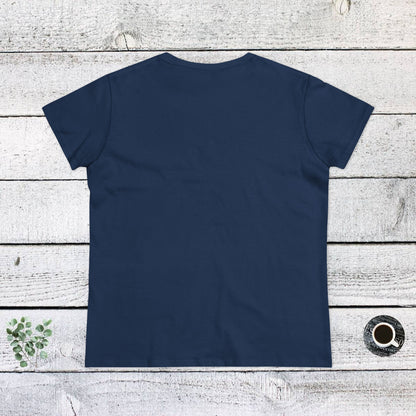 Women's Midweight Cotton Tee - Live is Ruff, But Dogs Make it better | Funny Dog Lover Gift | Cute Pet Quote Design