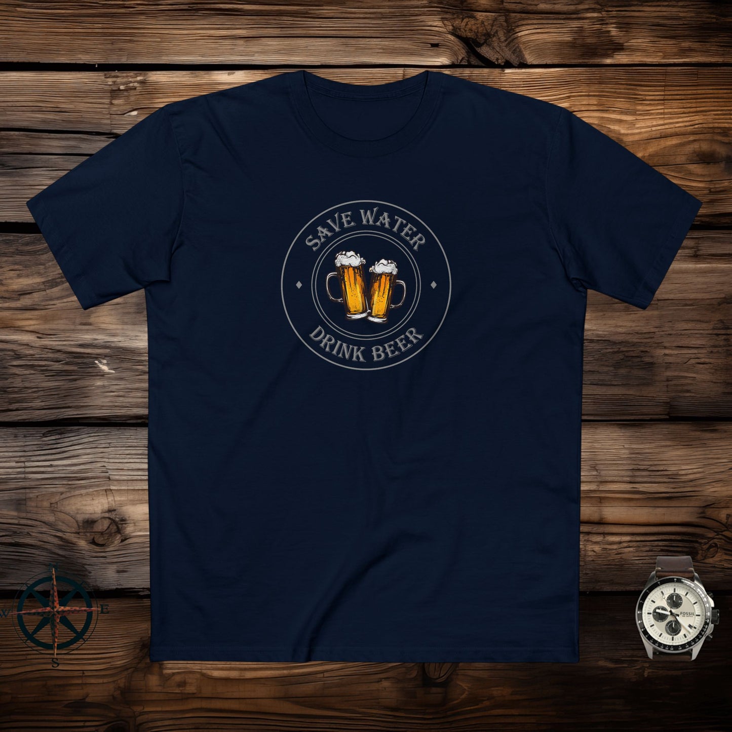 mens t-shirt - drink beer