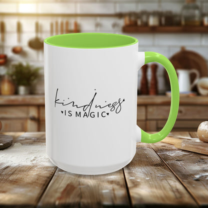 Copy of Colorful Mugs (11oz, 15oz) - Kindness is Magic - Whimsical Positive Quote