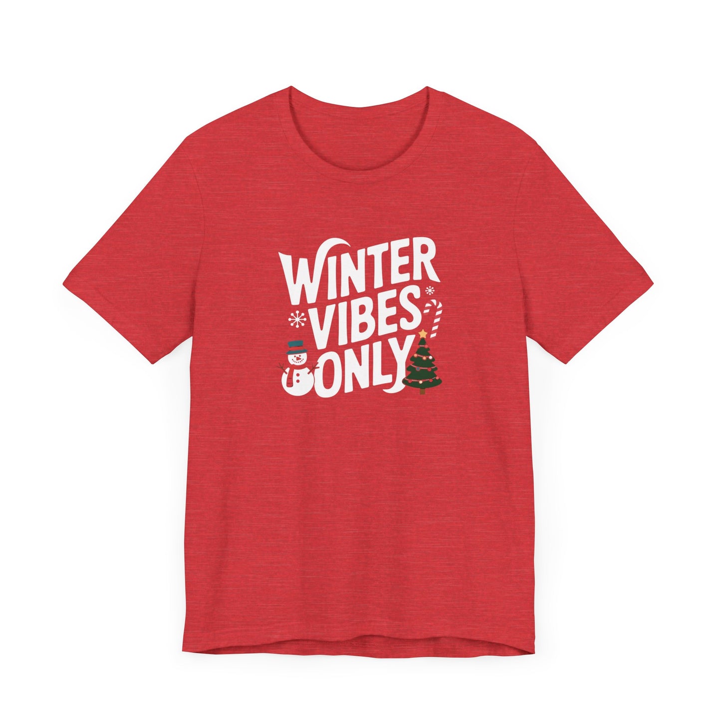 men & women christmas t-shirt. winter vibes. unisex christmas t-shirt.