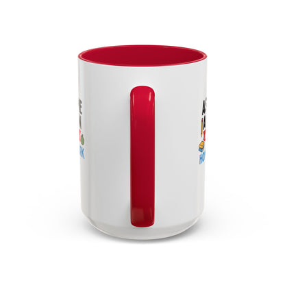 Colorful 'Ask Me Again, It's Homework' Mug - Perfect for Students. Teachers with Attitude.