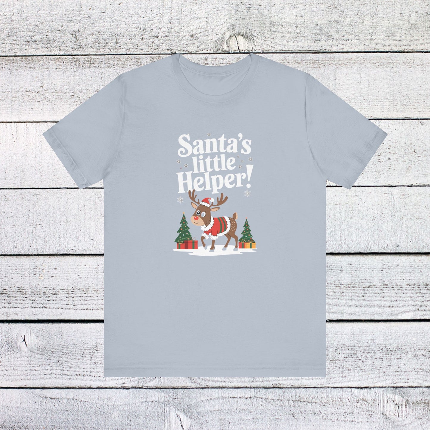 men & women christmas t-shirt. santa's little helper! unisex christmas t-shirt.