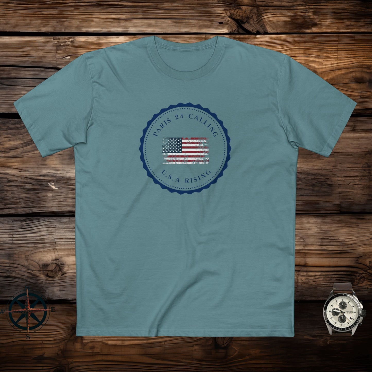 men's t-shirt - usa rising