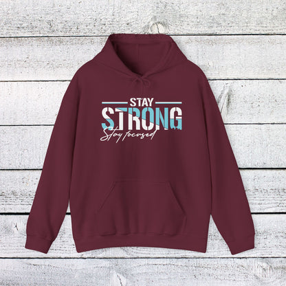 Unisex Heavy Blend™ Hooded Sweatshirt - Stay Strong - Simple Motivation Design
