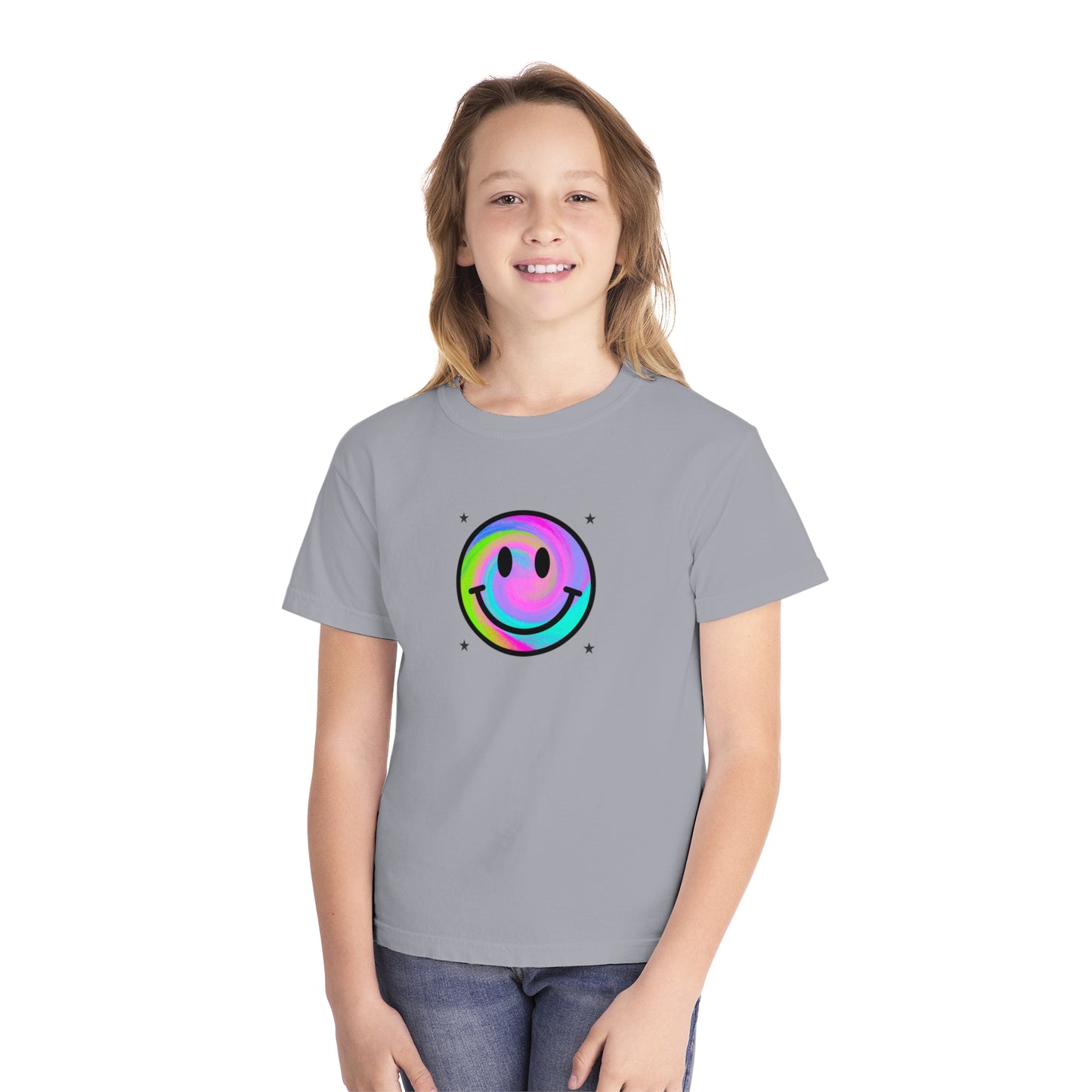 youth t-shirt - smiley face