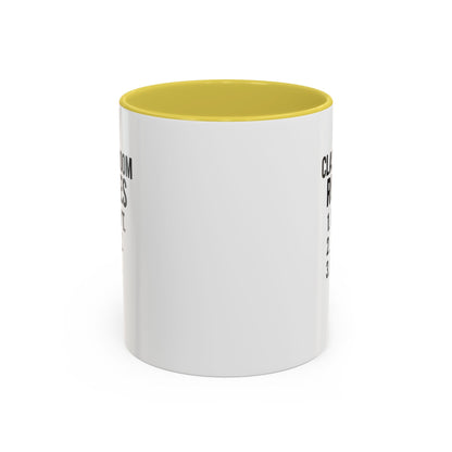 Colorful Classroom Rules Mug - Perfect for Teachers and Students. Teachers with attitude.