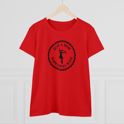 Womens T-Shirt - Mom Loves Wine