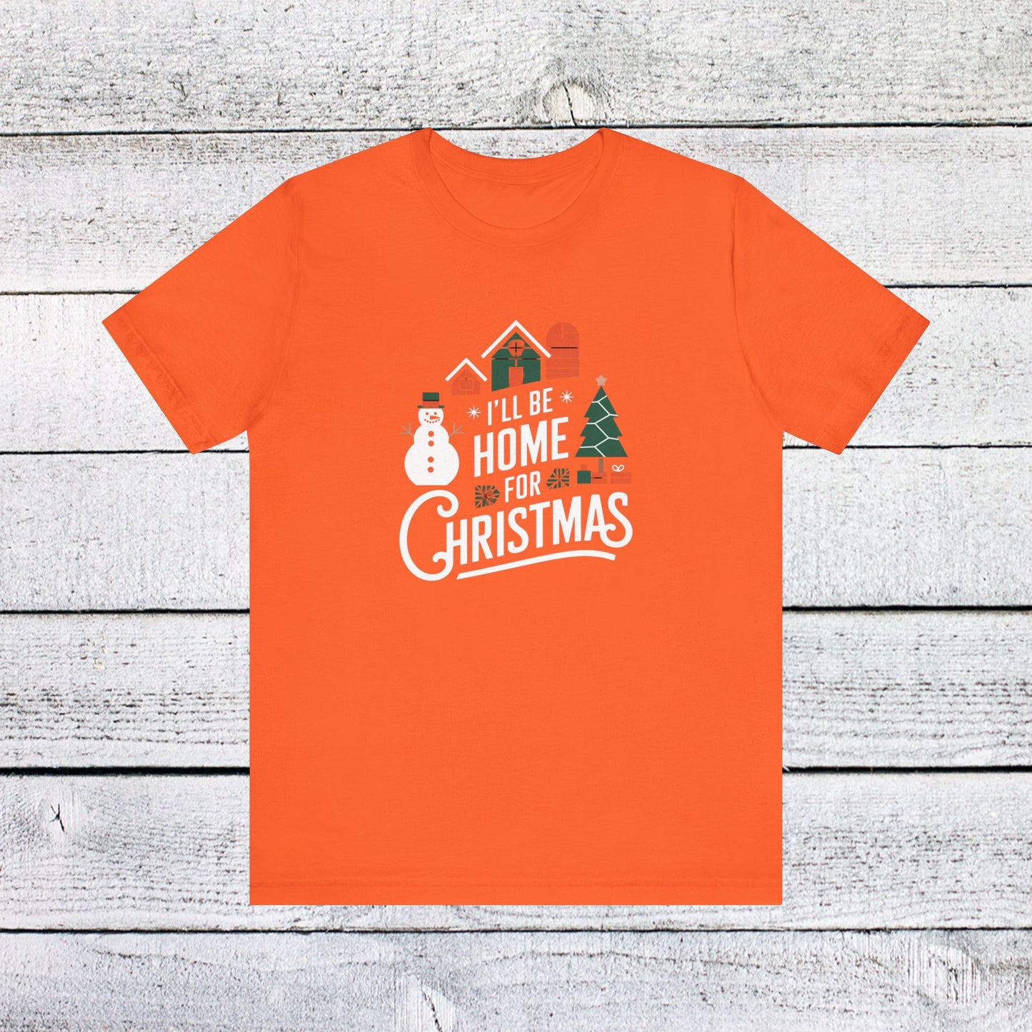 men & women christmas t-shirt. home for christmas. unisex christmas t-shirt.