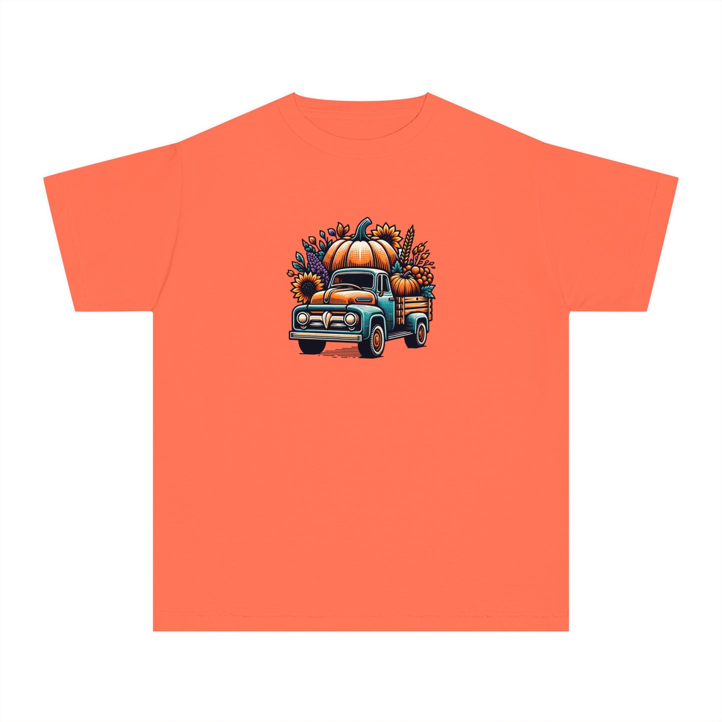 youth t-shirt - pumpkin truck!