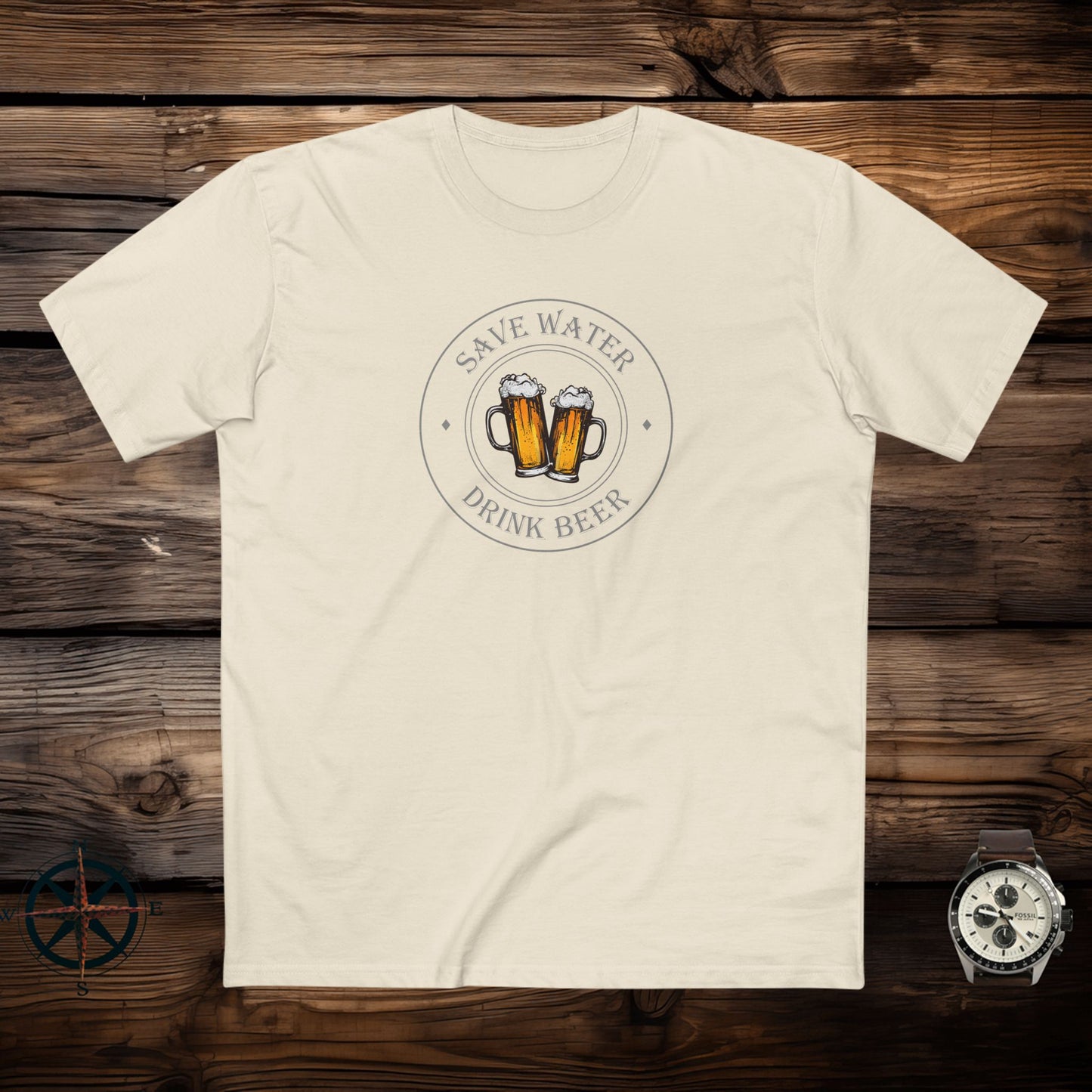 mens t-shirt - drink beer