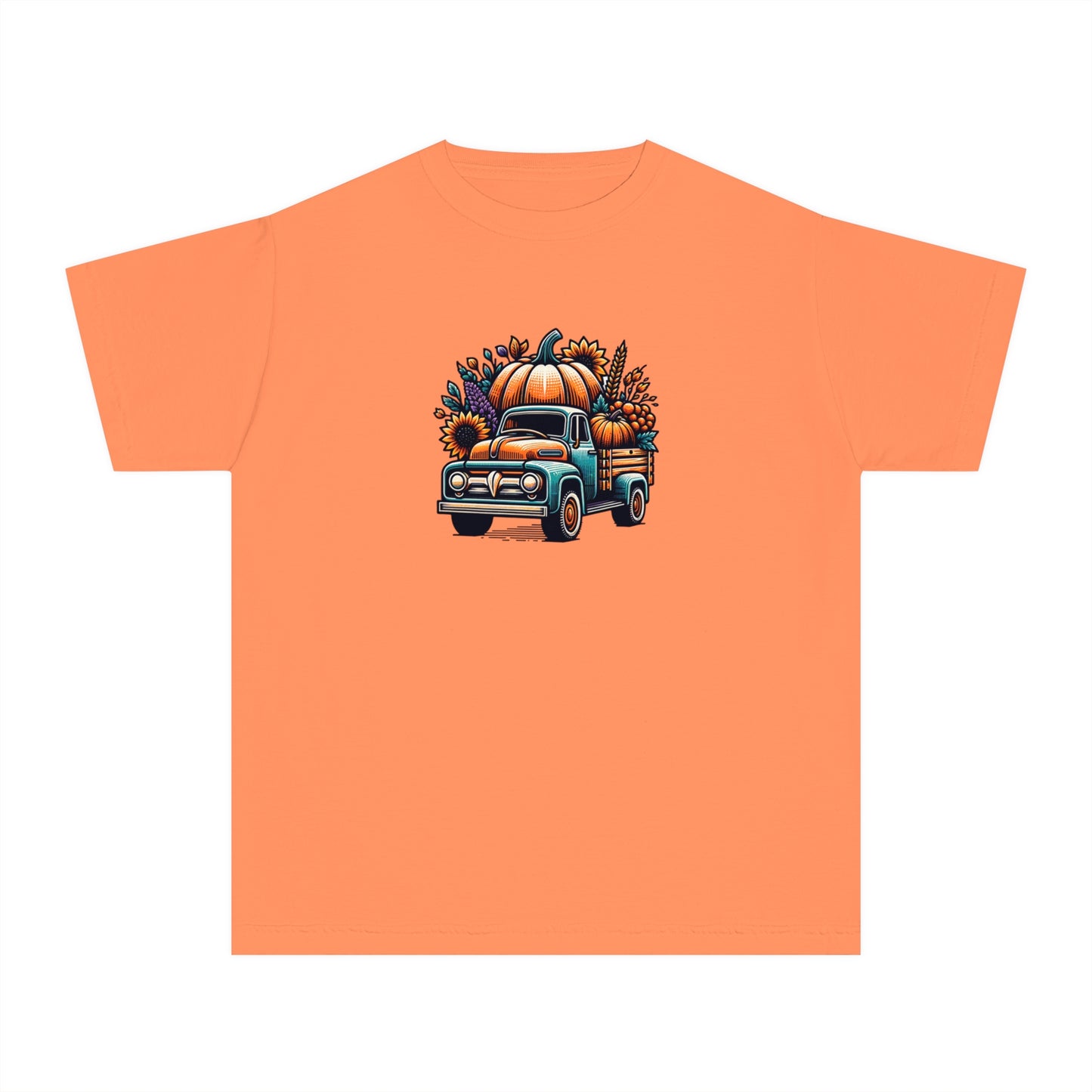 youth t-shirt - pumpkin truck!