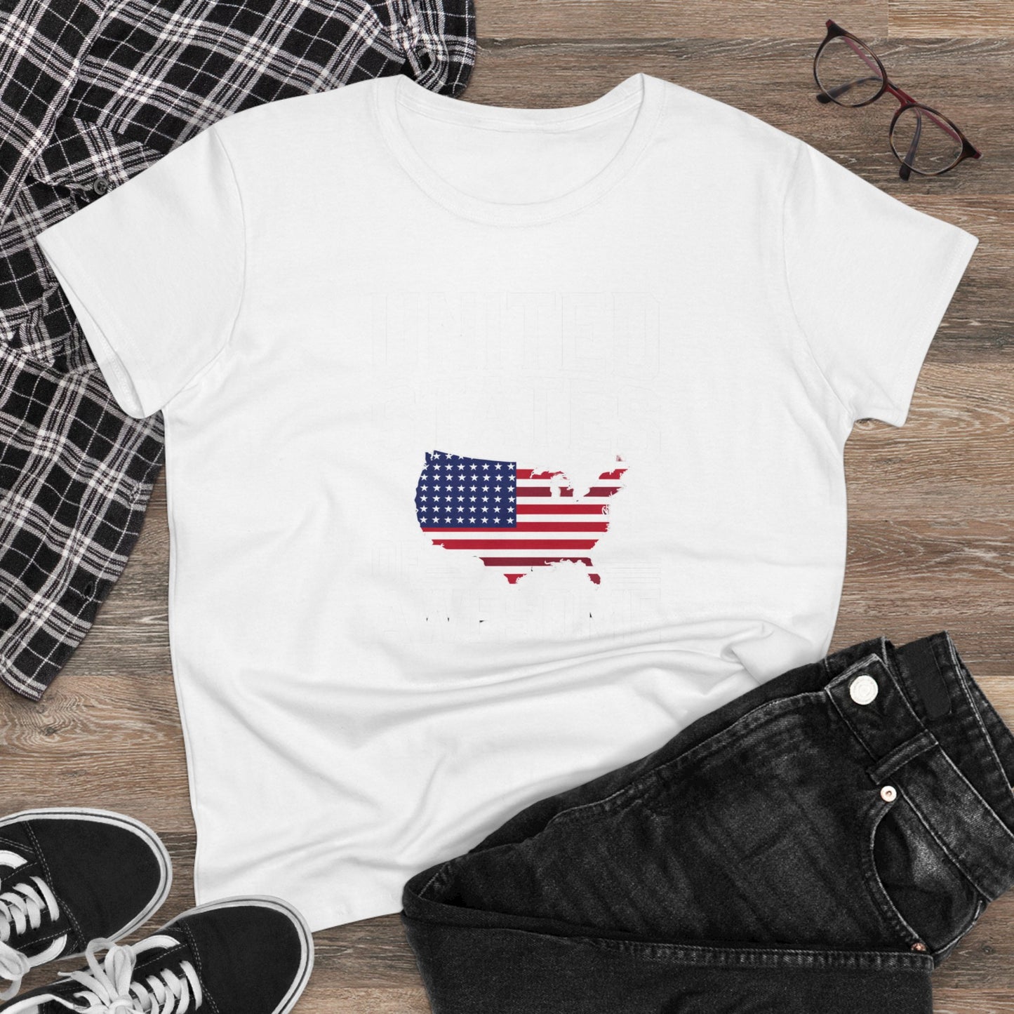 women's t-shirts, women's tee, funny gift, united states of awesome!