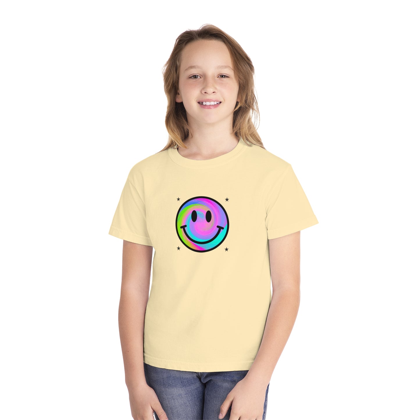 youth t-shirt - smiley face