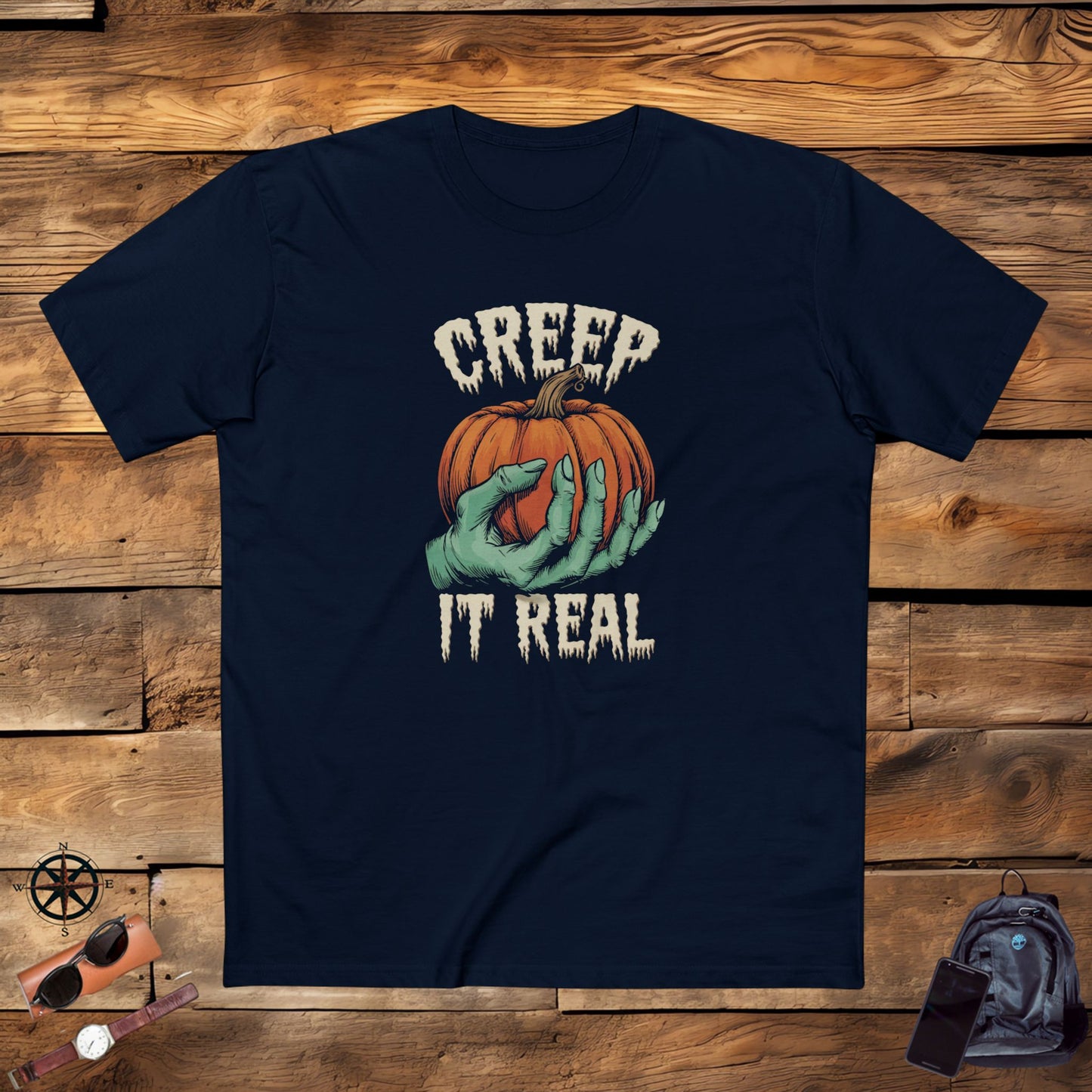 men's t-shirt, men's tee, men's halloween, men's funny gift - creep it real!