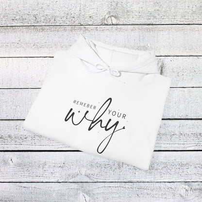 Unisex Heavy Blend™ Hooded Sweatshirt - Remember Your Why - Purpose Driven Motivation