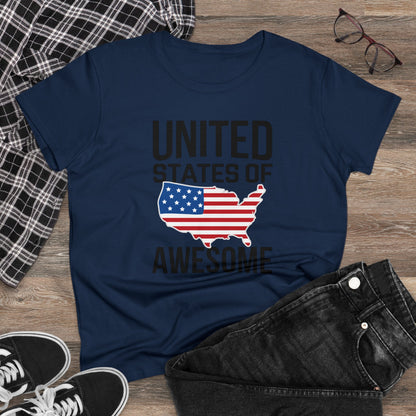 Women's T-Shirt, Women's Tee, Funny Gift, United States of Awesome!