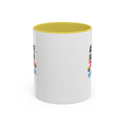 Colorful 'Ask Me Again, It's Homework' Mug - Perfect for Students. Teachers with Attitude.