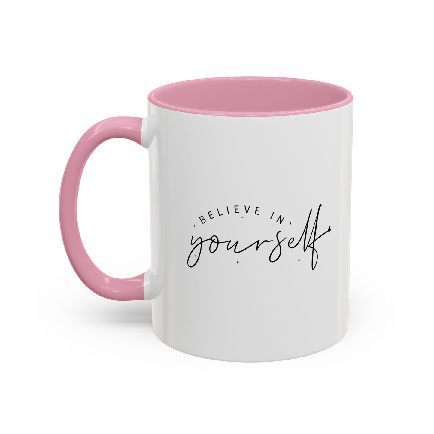 colorful inspirational mug - believe in yourself