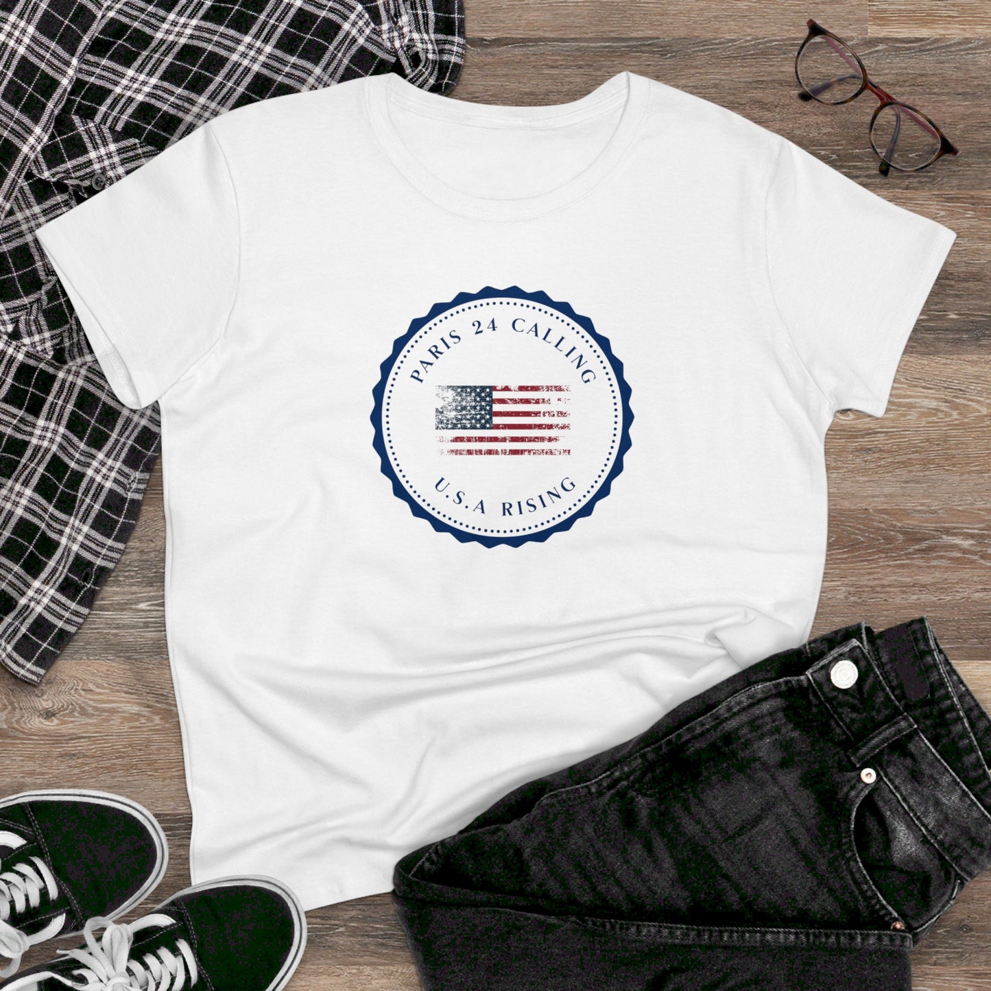 women's t-shirt - usa rising