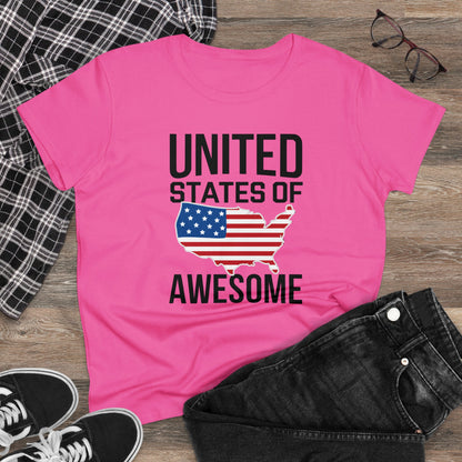 Women's T-Shirt, Women's Tee, Funny Gift, United States of Awesome!