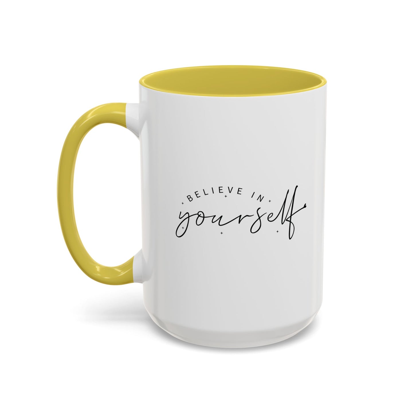 colorful inspirational mug - believe in yourself