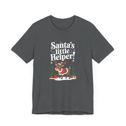 Men & Women Christmas T-Shirt. Santa's Little Helper! Unisex Christmas T-Shirt.