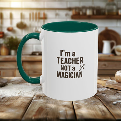 Colorful Teacher Mug - Perfect Gift for Educators. Teachers with Attitude.