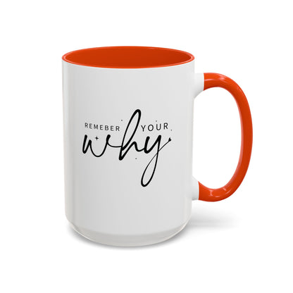 Colorful Mugs (11oz, 15oz) - Remember Your Why - Purpose Driven Motivation