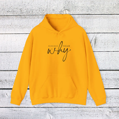 Unisex Heavy Blend™ Hooded Sweatshirt - Remember Your Why - Purpose Driven Motivation
