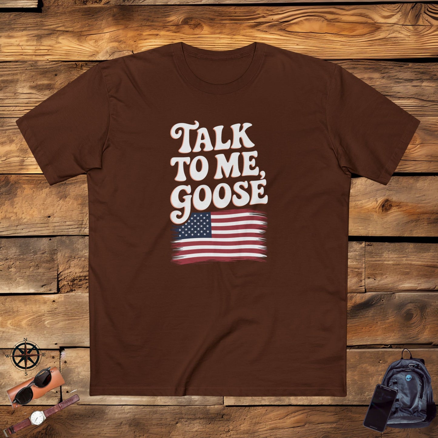 men's t-shirt, men's tee, funny gift, talk to me goose