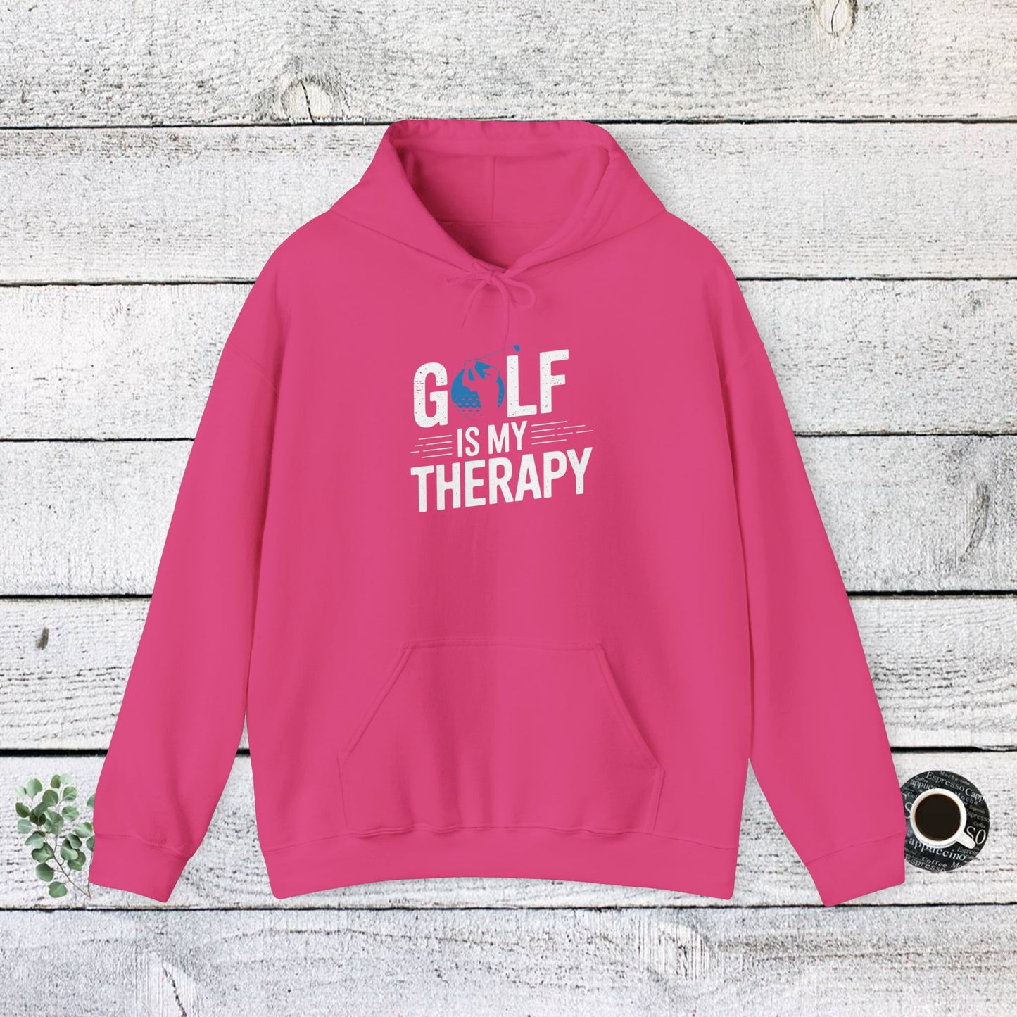 men & women golf sweatshirt: golf is my therapy(2): unisex sweatshirt: