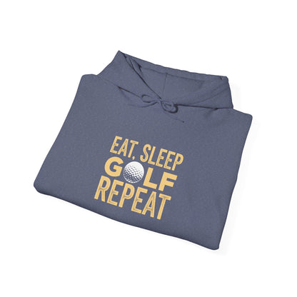 Men & Women Golf Sweatshirt: Eat, Sleep, Golf, Repeat. Unisex Golf Sweatshirt: