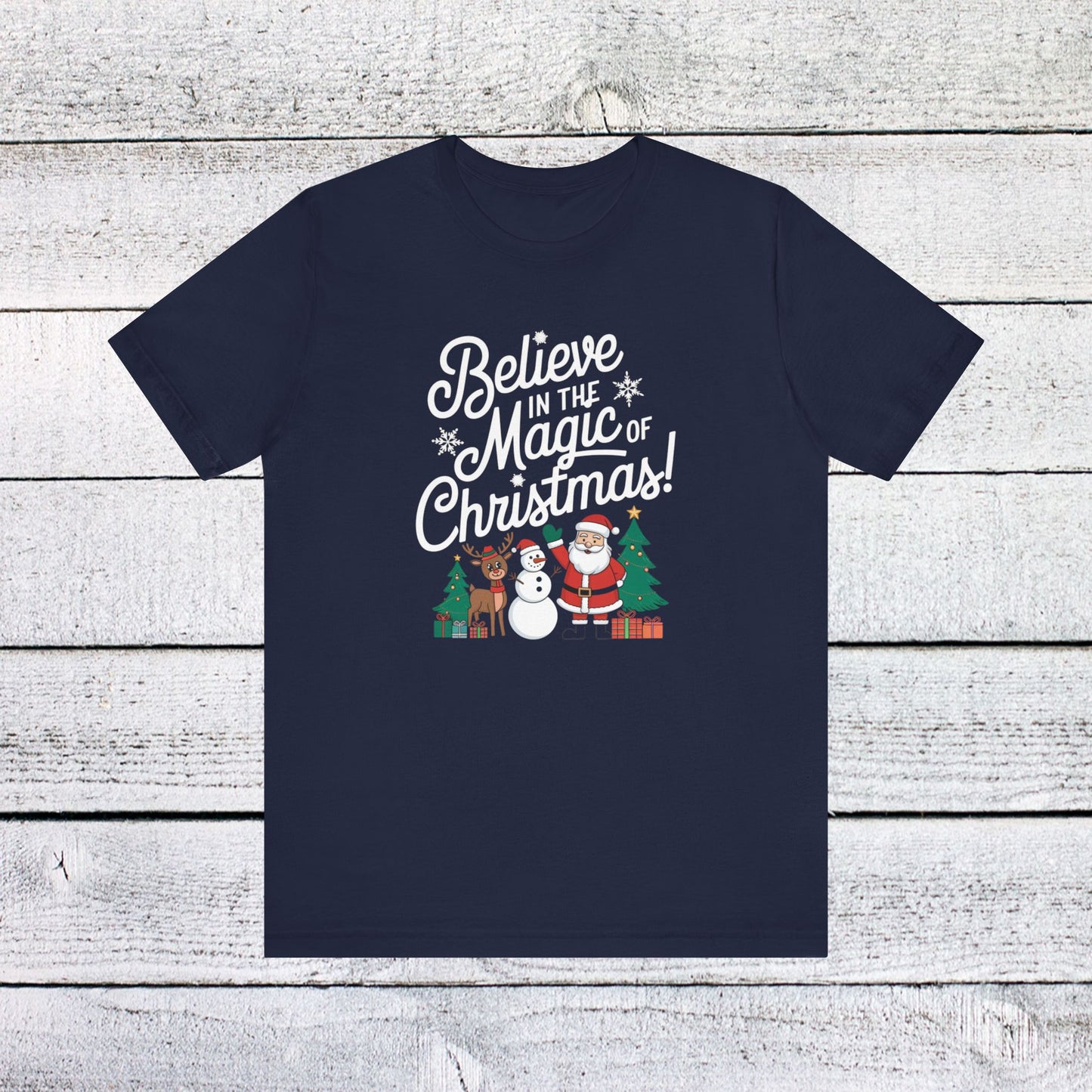 men & women christmas t-shirt. magic of christmas. unisex christmas t-shirt.