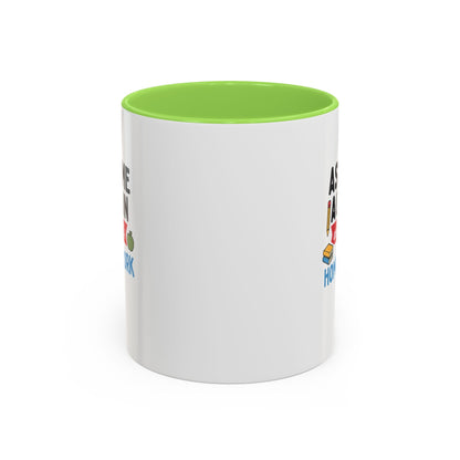 Colorful 'Ask Me Again, It's Homework' Mug - Perfect for Students. Teachers with Attitude.
