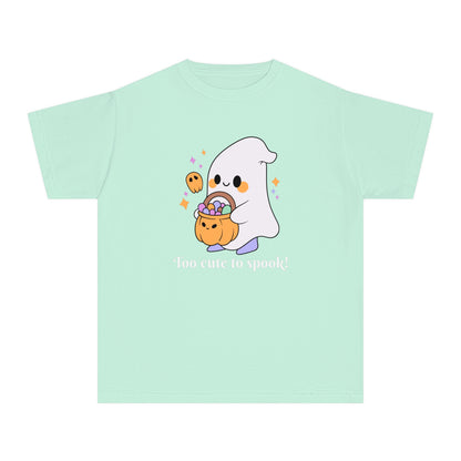 Youth T-Shirt, Kids T-shirts, Kids Tee, Halloween, Cute - Too cute to spook!