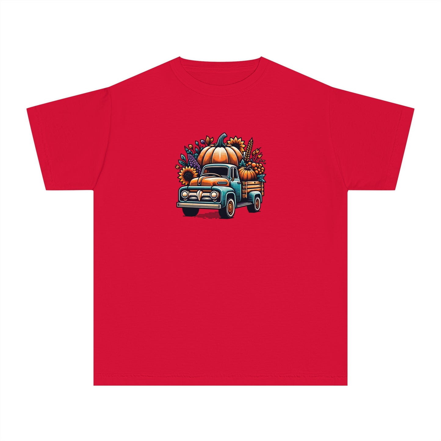 youth t-shirt - pumpkin truck!